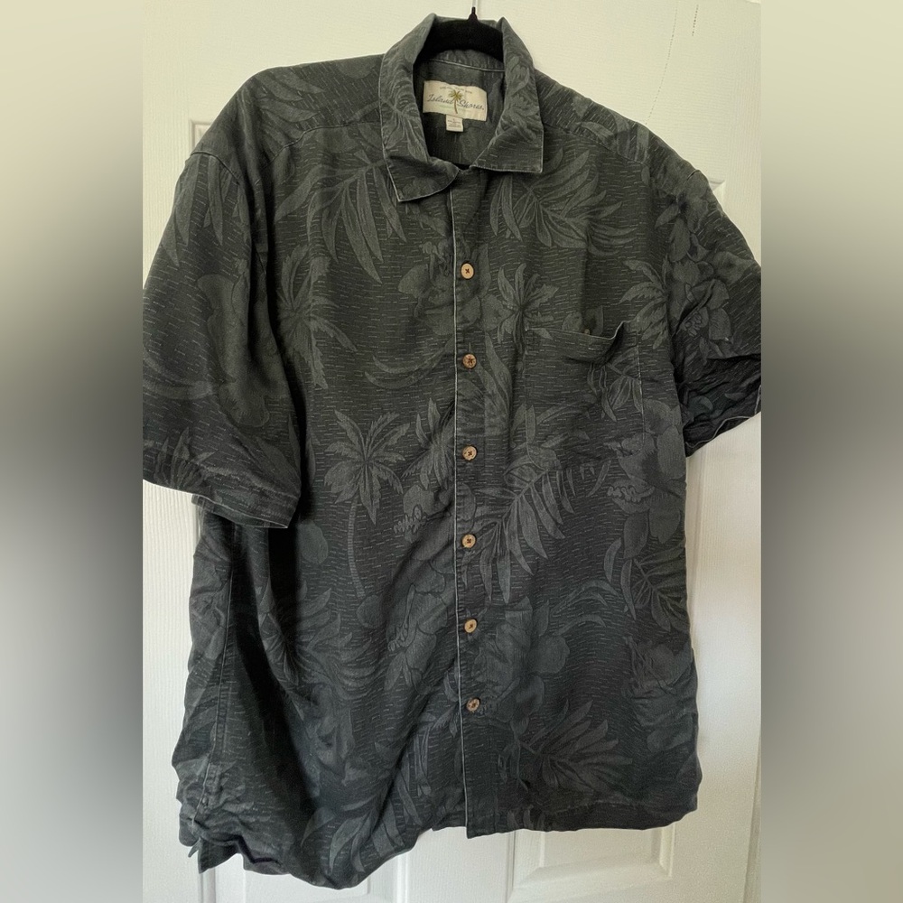 Men's Black Tropical Shirt